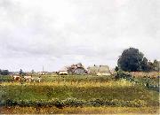 Stanislaw Debicki Landscape from Stryja France oil painting artist